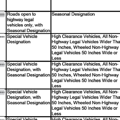 Ashley NF Duchesne RD Back Motor Vehicle Use Map 2023