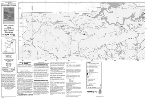 Ashley NF Flaming Gorge RD Front Motor Vehicle Use Map 2023