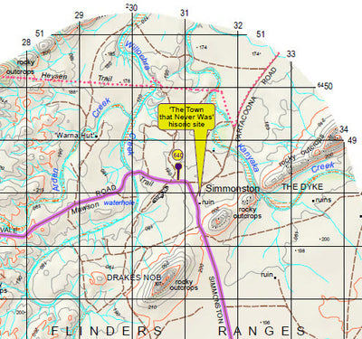 Mawson Trail Map 7 Quorn to Cradock