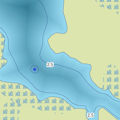 Carte bathymétrique du lac Boom de la zec Saint-Patrice (2023)