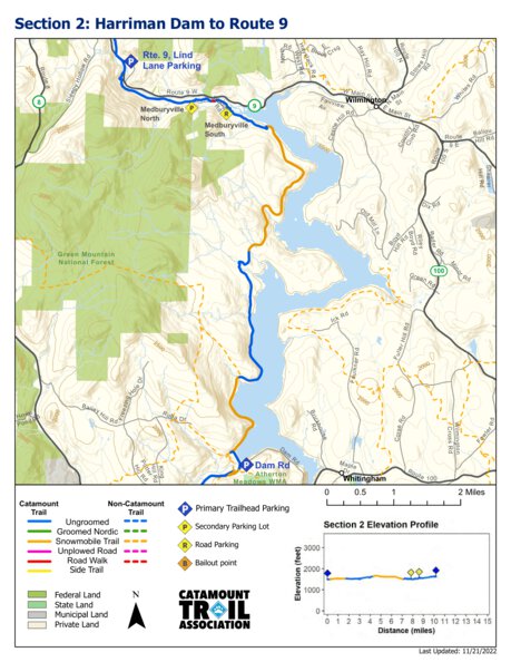 Catamount Trail - Section 2 Map by Catamount Trail Association | Avenza ...