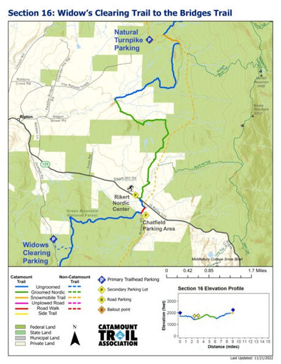 Catamount Trail - Section 16