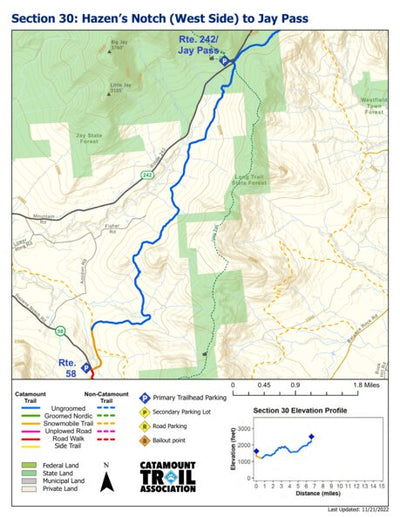 Catamount Trail - Section 30