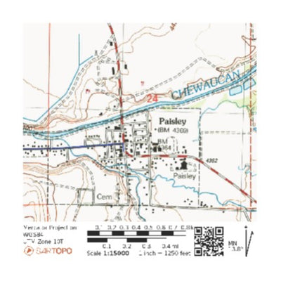 Central Oregon SxS Where to Ride 2510 to Paisley Map #4