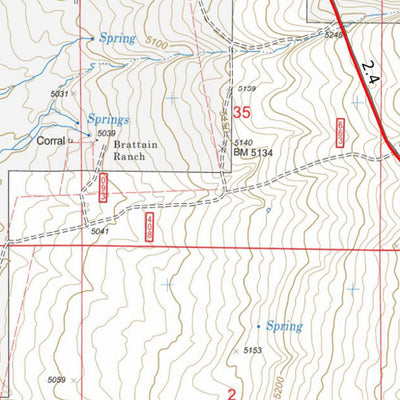 Central Oregon SxS Where to Ride 2510 to Paisley Map #5