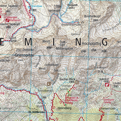 Hiking Map Innsbruck - 3