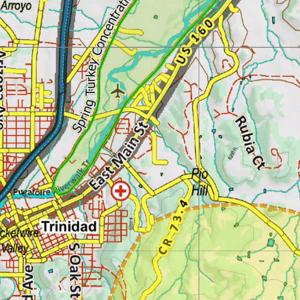 Unit 140 Turkey Concentrations Map by Colorado HuntData LLC | Avenza Maps