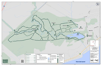 Carte sentiers | Grand boisé de Pointe-du-Lac