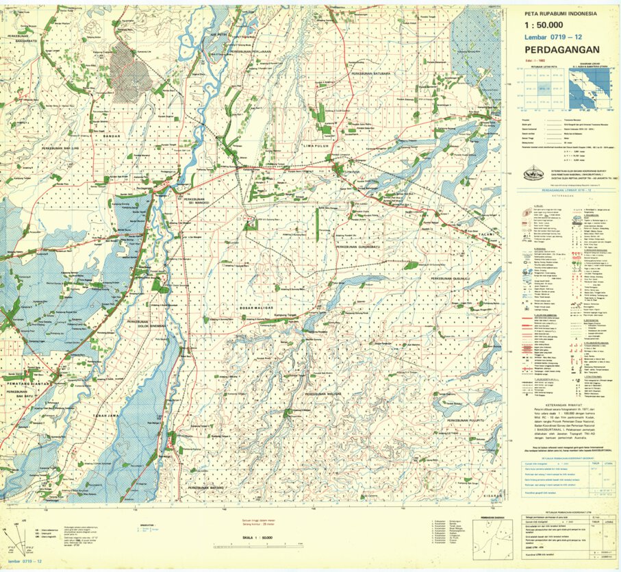 Perdagangan (0719-12) Map by Badan Informasi Geospasial | Avenza Maps