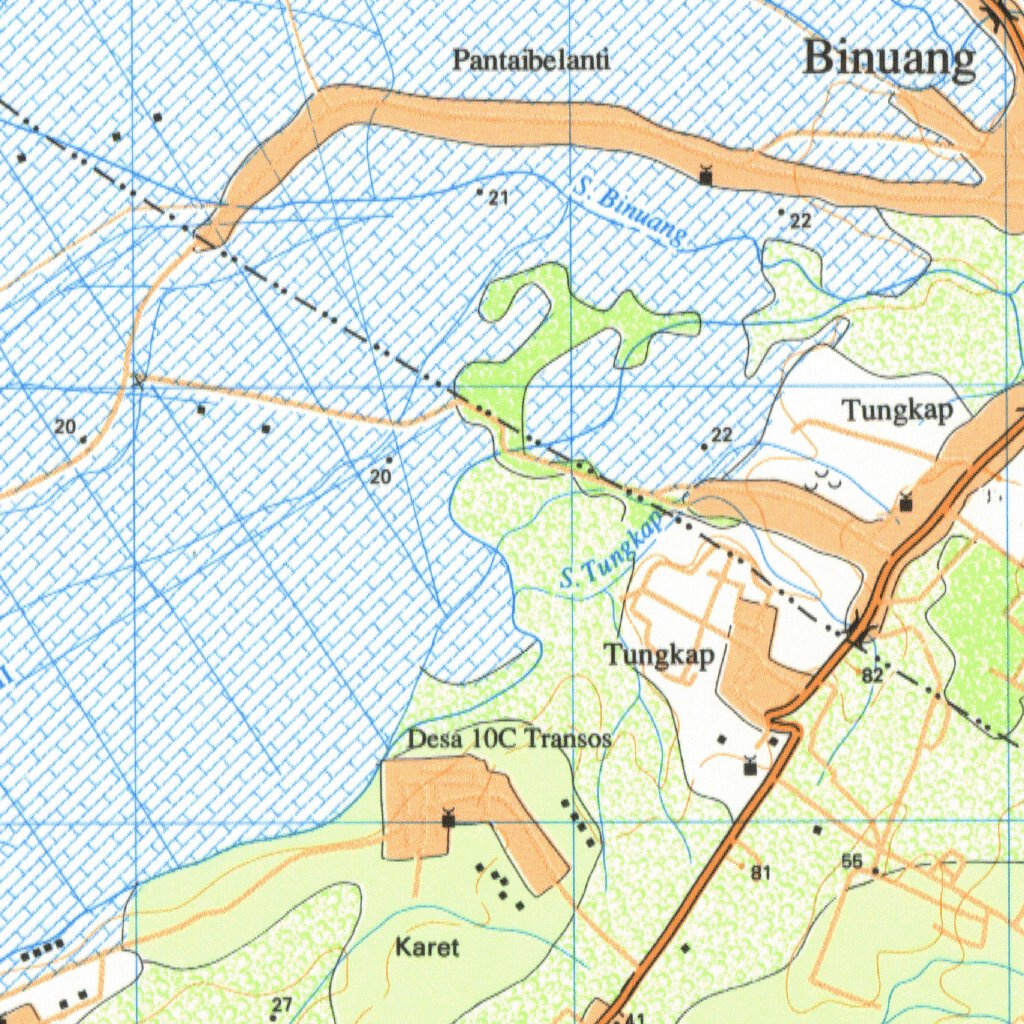 Binuang (1712 63) Map by Badan Informasi Geospasial Avenza Maps