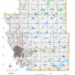 BURLEIGH COUNTY ROAD MAP