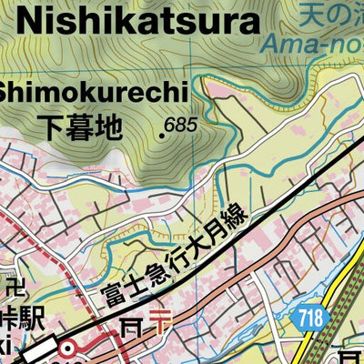 Kurami-yama 倉見山 Hiking Map (Chubu, Japan) 1:25,000