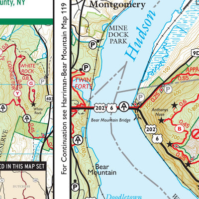 East Hudson (Hudson Highlands South - Map 101) : 2023 : Trail Conference