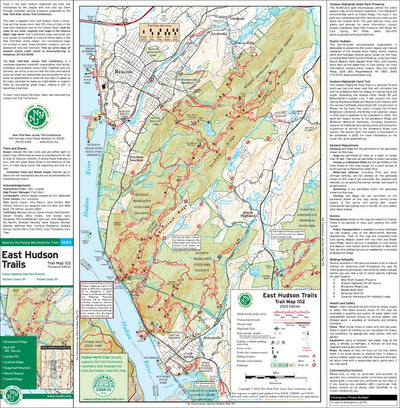 East Hudson (Hudson Highlands North - Map 102) : 2023 : Trail Conference