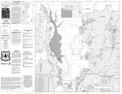 Boise National Forest Cascade RD West Side Motor Vehicle Use Map 2023