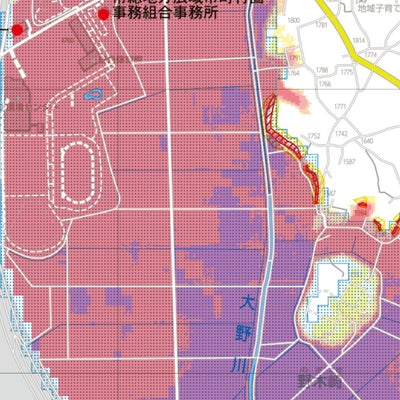 守谷市防災ハザードマップ