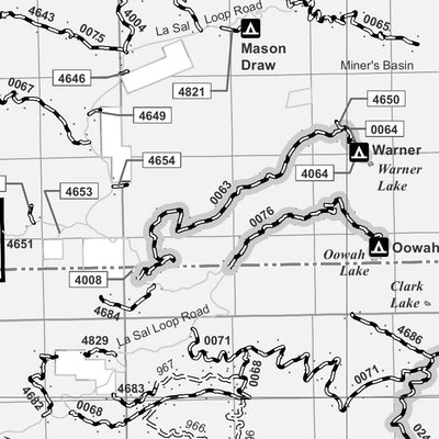 Manti-La Sal National Forest Moab Ranger District Motor Vehicle Use Map 2023