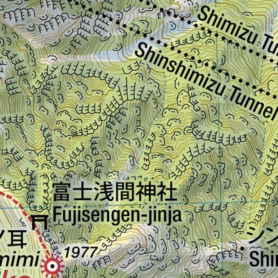 Tanigawa-dake 谷川岳 Hiking Map (Kanto, Japan) 1:25,000