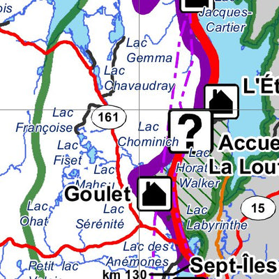 Réserve faunique des Laurentides : Carte de chasse au petit gibier (Launière)