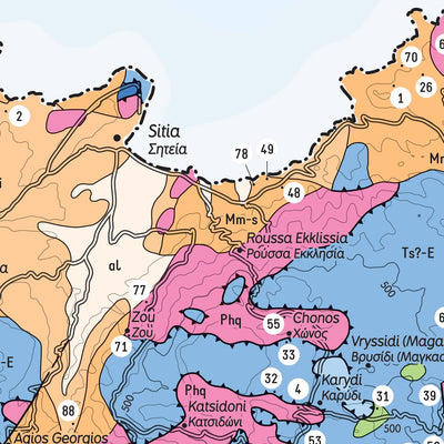 Map 2: Simplified Geological Map of the Sitia UNESCO Global Geopark