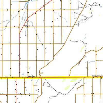 Rural Roads Map by GoTrekkers - Lac la ronge to Duck Mountain Saskatchewan
