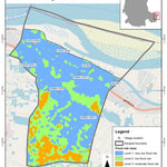 The urban flood risk map under baseline scenario in Sangkat Kbal Koh