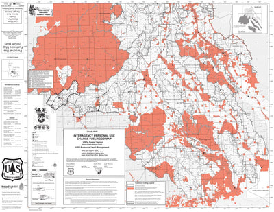 Salmon-Challis National Forest Firewood Map South Zone 2023