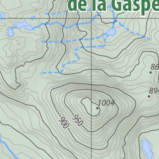 SNQ | Carte Gaspésie 86 Map by Rando Quebec | Avenza Maps