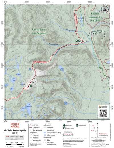 SNQ | Carte Gaspésie 91
