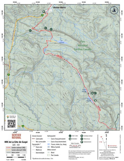 SNQ | Carte Gaspésie 103