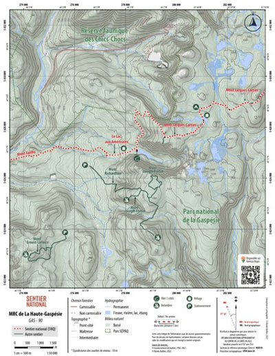 SNQ | Carte Gaspésie 90