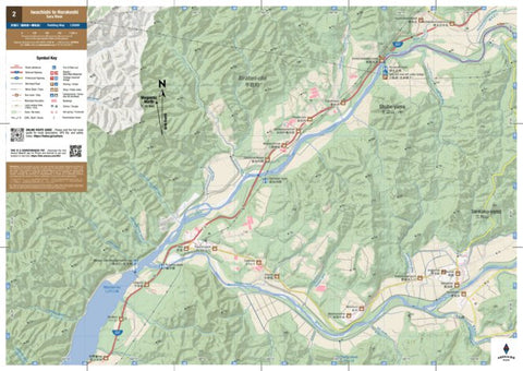 MAP 2/2 - Iwachishi to Horokeshi Paddling (Saru River, Hokkaido, Japan)