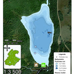 Bathymétrie lac Insipide - zec Rivière-Blanche