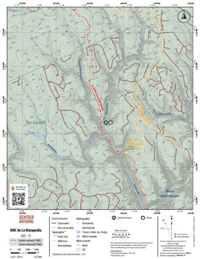 SNQ | Carte Gaspésie 73