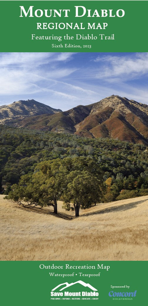 Mount Diablo and Surrounding Parks - Mount Diablo Regional Trail Map 