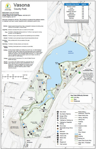 Santa Clara Co Parks - Easy Trails