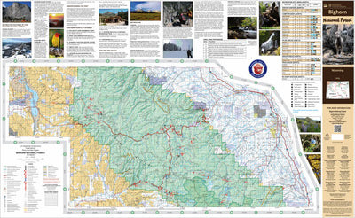 Bighorn National Forest Visitor Map (North Half) Preview 1
