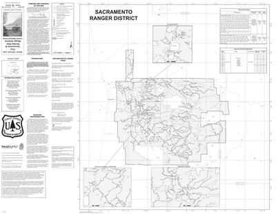 Motor Vehicle Use map, Sacramento & Smokey Bear Ranger Districts, Lincoln National Fores(Sacramento)