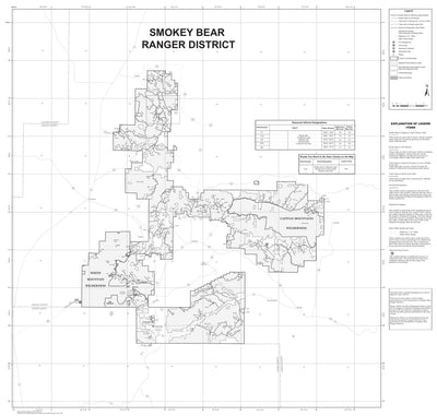 Motor Vehicle Use Map, Sacramento & Smokey Bear Ranger Districts, Lincoln National Forest(Smokey B.)