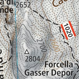 The Dolomites Alta Via 1 (map #05)