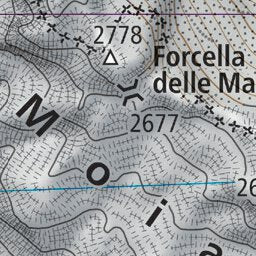 The Dolomites Alta Via 1 (map #11)