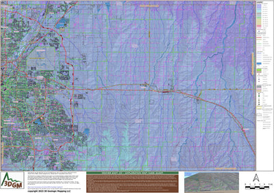 Denver East 100K Quadrangle Map for Exploration, updated September 2023 Preview 1