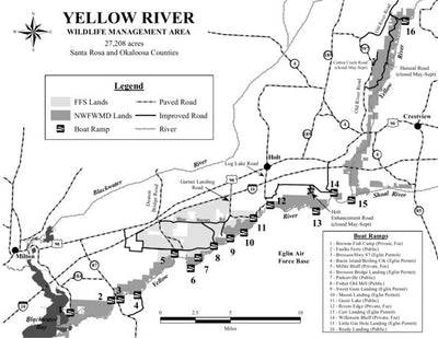 Yellow River WMA Brochure Map Preview 1