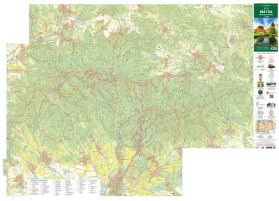 Mátra, Mátraalja turista és biciklis térkép, tourist-biking map, Preview 1