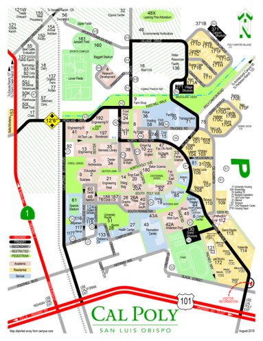 California State University Campus Map California Polytechnic State