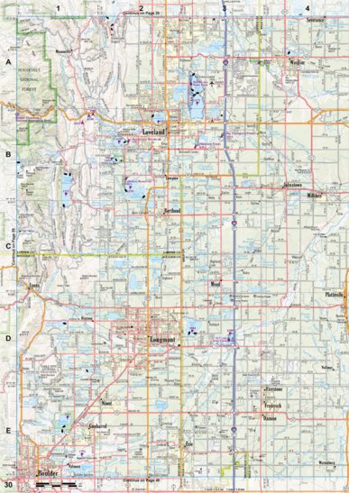 Colorado Atlas & Gazetteer Page 30 Preview 1