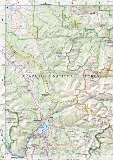Colorado Atlas & Gazetteer Page 38 Preview 1