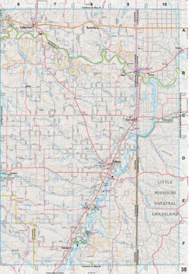 Montana Atlas & Gazetteer Page 35 Preview 1