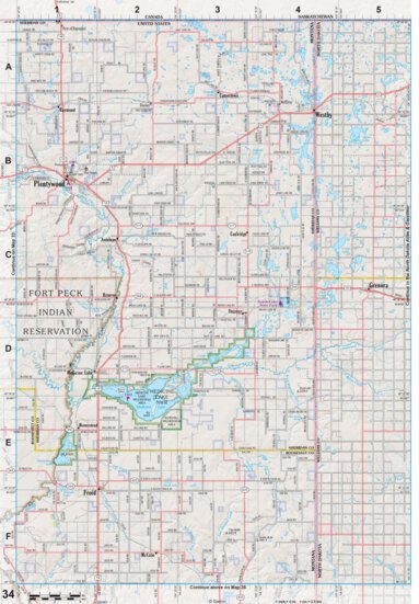Montana Atlas & Gazetteer Page 34 Preview 1