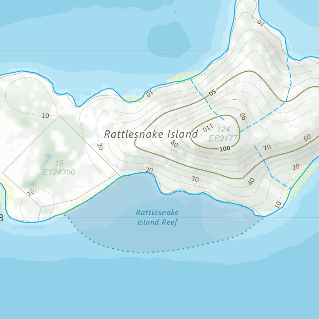 Rattlesnake Island (8259-44) Map by Department of Resources | Avenza Maps